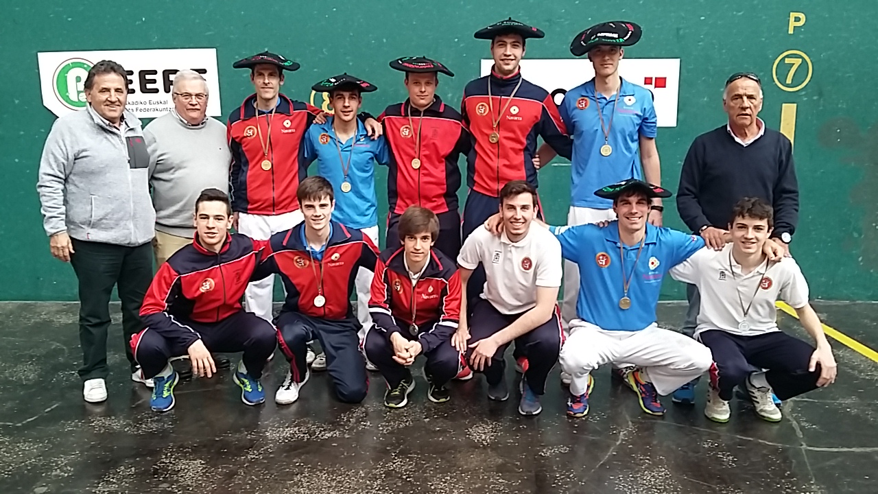 GRAVNI 2018. Navarra campeona de Front&oacute;n, Iparralde de Trinkete